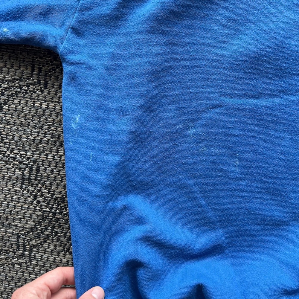 Vintage Marc Tetro Sweatshirt Mens Medium Blue Husky‎ Canada Pop Art Dog Graphic - Picture 6 of 8